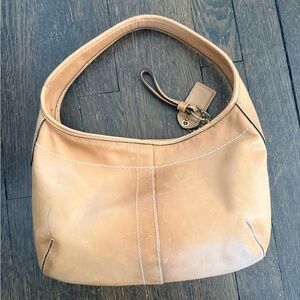Coach Tan Leather Shoulder Bag